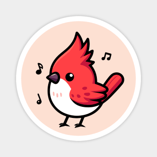 Cardinal Bird Magnet